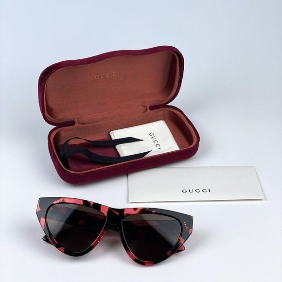 SALE! NEW Gucci GG1333S 003 Havana Brown Cat Eye Women Sunglasses main image 11